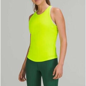 Lululemon Base Pace Ribbed Racerback Workout Tank Top Highlight Yellow 4